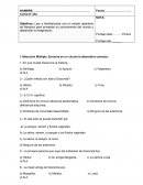 Evaluación Lectura Complementaria “Donde vuelan los cóndores”