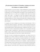 ¿De qué manera los juicios de Núremberg terminan con la teoría del enemigo en el régimen de Hitler?