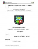 Cinetica de degradacion del ácido ascórbico