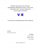 Prevención del Virus del Papiloma Humano (VPH) en adolescentes