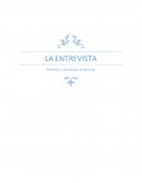 LA ENTREVISTA Selección y capacitación de personal