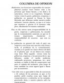 COLUMNA DE OPINION ¿Realmente nos hacemos responsables de nuestro planeta?