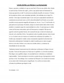 VIVIR ENTRE LA PROSA Y LA REALIDAD