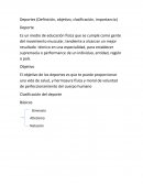 Deportes (Definición, objetivo, clasificación, importancia)