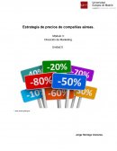 Estrataegia de precios de lineas aereas