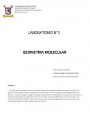 LABORATORIO N°1 GEOMETRIA MOLECULAR
