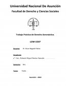 Trabajo Práctico de Derecho Aeronáutico. LOW COST