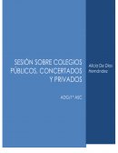 Debate con técnicas de grupos “Colegios públicos, concertados y privados”