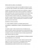 Informe sobre los valores y los antivalores