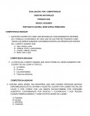 EVALUACION POR COMPETENCIAS CIENCIAS NATURALES