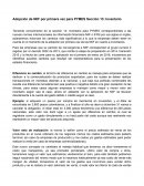 Adopción por primera vez para PYMES Sección 13