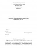 NOCIONES GENERALES SOBRE ESTADO CIVIL Y POSESIÓN DE ESTADO