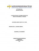 CLASIFICACION DE COLOMBIA DENTRO DEL INDICE DE DESARROLLO HUMANO