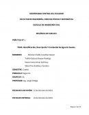 Identificación, Descripción Y Contenido De Agua En Suelos