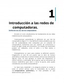 Redes de telefonia. Definición de una red de computadoras