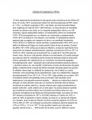 Crisis Económica de Perú