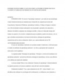 INFORME ESCRITO SOBRE CUALES HAN SIDO LAS POSIBLES PROBLEMATICAS Y/O DIFICULTADES QUE SE PRESENTAN EN ESTOS ESCENARIOS