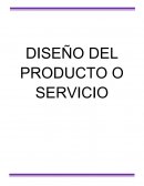 Diseño de producto o servicio