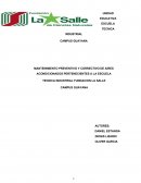 MANTENIMIENTO PREVENTIVO Y CORRECTIVO DE AIRES ACONDICIONADOS PERTENECIENTES A LA ESCUELA