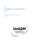 La lógica en el atículo
