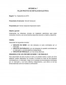 INFORME No 7 TALLER PRACTICO DE INSTALACION ELECTRICA