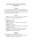 CASO: UNIDAD DE OBRA Y COSTOS OCULTOS EN UN LABORATORIO
