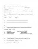 PRUEBA DE LENGUAJE Y COMUNICACIÓN s/r