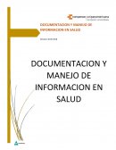 Documentacion y manejo de la informacion
