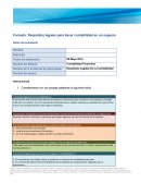 Formato: Requisitos legales para llevar contabilidad en un negocio