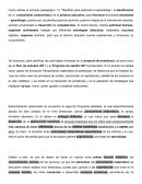 Tarea evaluativa “Planificar para potenciar el aprendizaje”