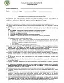 REGLAMENTO DE TRABAJO EN AULA DE ESPAÑOL
