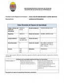 DESCRIPCIÓN DE ESPACIOS DE APRENDIZAJE