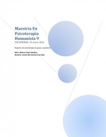 Reportes de psicoterapia de grupo y psicodrama. Página 1