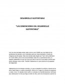 Las dimenciones del desarrollo sustentable