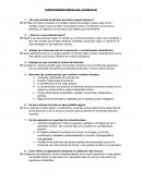 CUESTIONARIO ENCICLICA LAUDATO SI