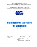 Planificación Educativa en Venezuela