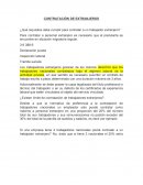 Contratación de Extranjeros