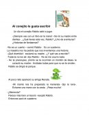 Al conejito le gusta escribir