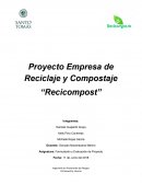 Proyecto Empresa de Reciclaje y Compostaje “Recicompost”