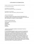 La Diversidad en las Organizaciones