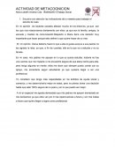 METACOGNICION ORIENTACION