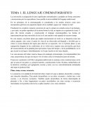 EL LENGUAJE CINEMATOGRÁFICO