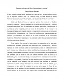 Reporte de lectura del libro “La química y la cocina”