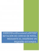 PRACTICA N°2 “INTERPRETACIÓN DE CURVAS DE NIVEL, MEDIANTE EL DISEÑO DE UN PEQUEÑO ESTANQUE”