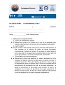 TALLER EN GRUPO - CALENTAMIENTO GLOBAL