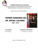 Rafael Caldera - Primer Gobierno