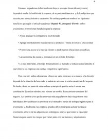 TENDENCIAS MUNDIALES DE CRECIMIENTO ORGÁNICO E INORGÁNICO. Página 8