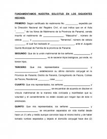 MODELO DE DEMANDA DE DIVORCIO POR MUTUO ACUERDO - Trabajos - sally montañez