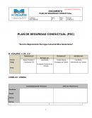 PLAN DE SEGURIDAD CONDUCTUAL (PSC)