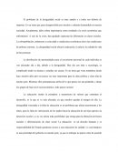 Ensayo Desigualdad Social